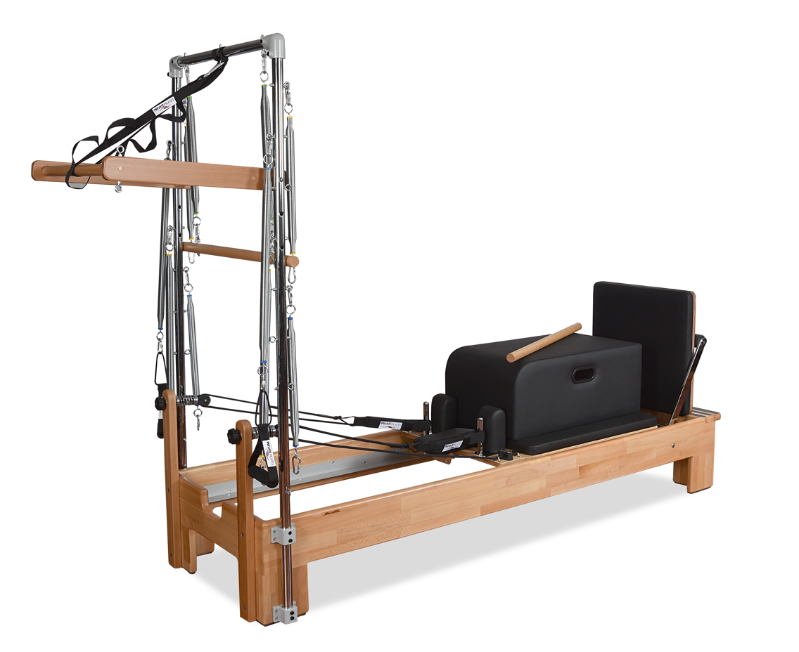 Private Pilates Premium Wood Reformer-Tower Bundle